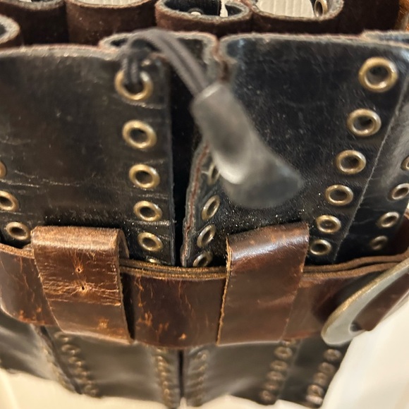 Genuine Leather Viking Crossbody Bag - Picture 2 of 6